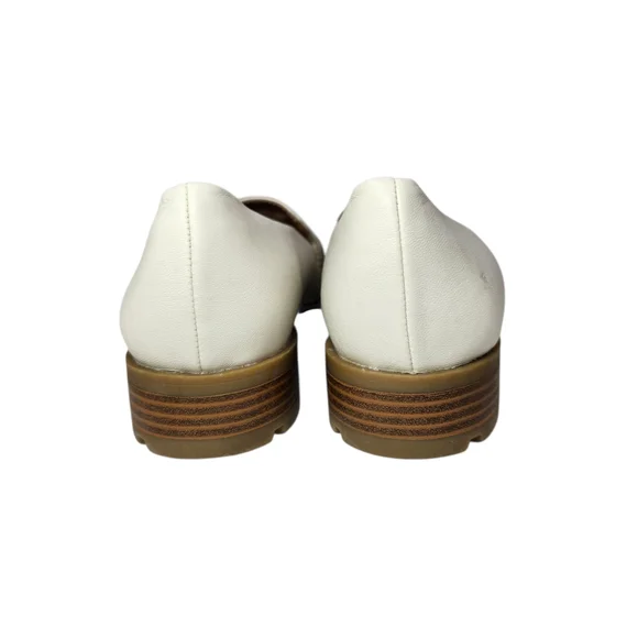 Life Stride Cream Oxford Loafers with Brown Sole Size 7 - Picture 6 of 10